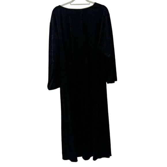 Vintage Private Luxuries Natori black velvet Dress - Picture 2 of 6
